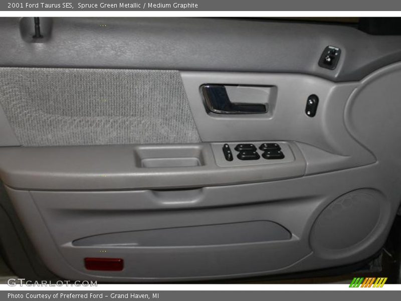 Spruce Green Metallic / Medium Graphite 2001 Ford Taurus SES