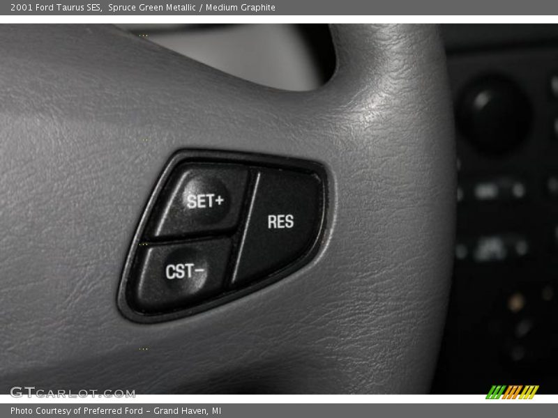 Spruce Green Metallic / Medium Graphite 2001 Ford Taurus SES