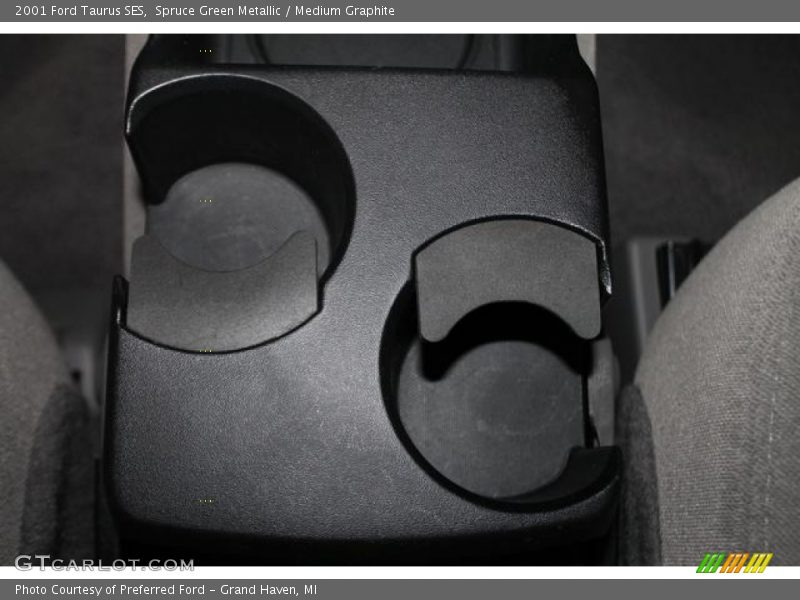 Spruce Green Metallic / Medium Graphite 2001 Ford Taurus SES