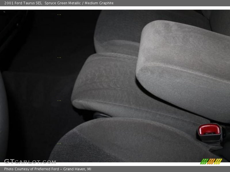 Spruce Green Metallic / Medium Graphite 2001 Ford Taurus SES