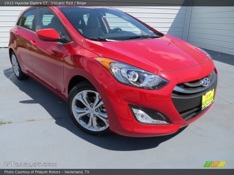 Volcanic Red / Beige 2013 Hyundai Elantra GT