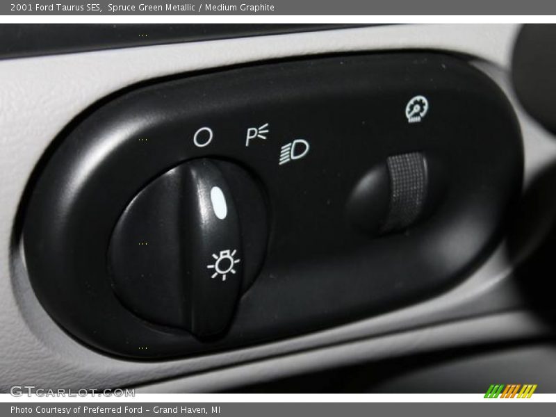 Spruce Green Metallic / Medium Graphite 2001 Ford Taurus SES