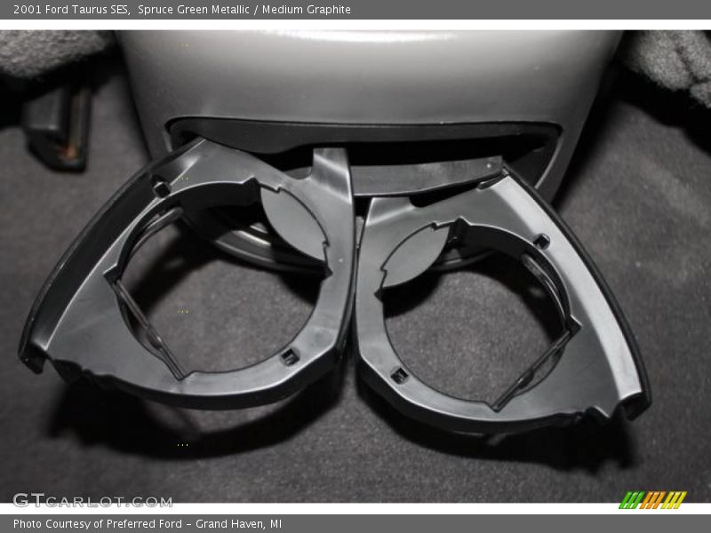 Spruce Green Metallic / Medium Graphite 2001 Ford Taurus SES
