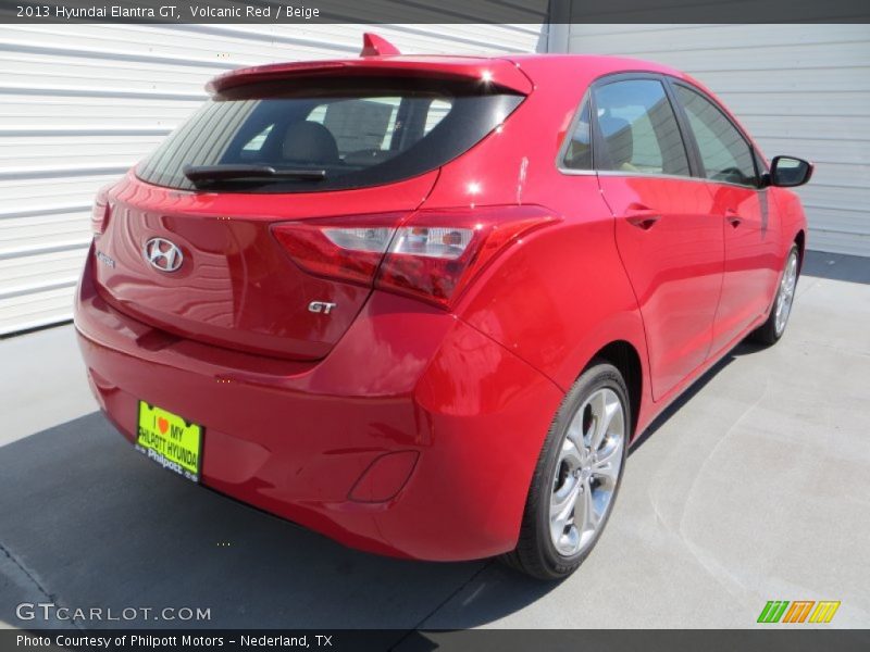 Volcanic Red / Beige 2013 Hyundai Elantra GT