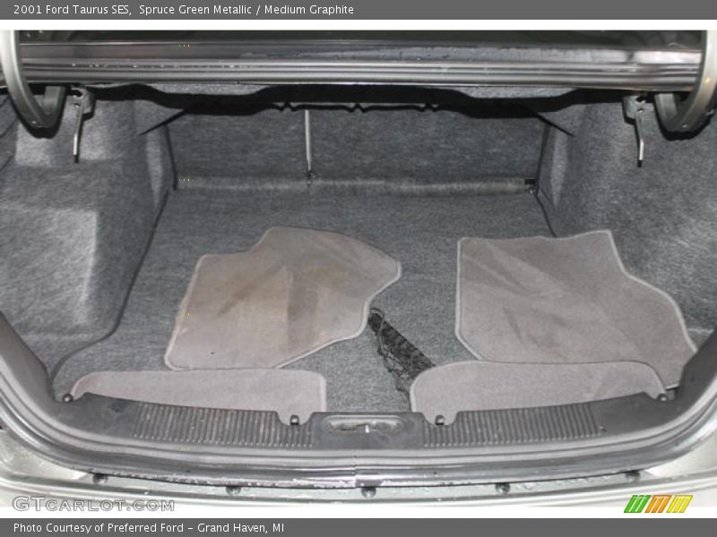 Spruce Green Metallic / Medium Graphite 2001 Ford Taurus SES