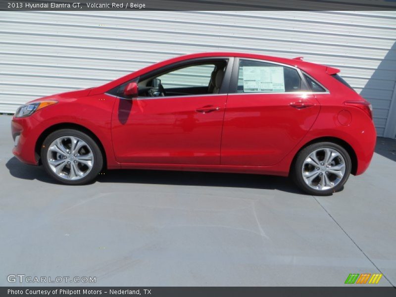 Volcanic Red / Beige 2013 Hyundai Elantra GT