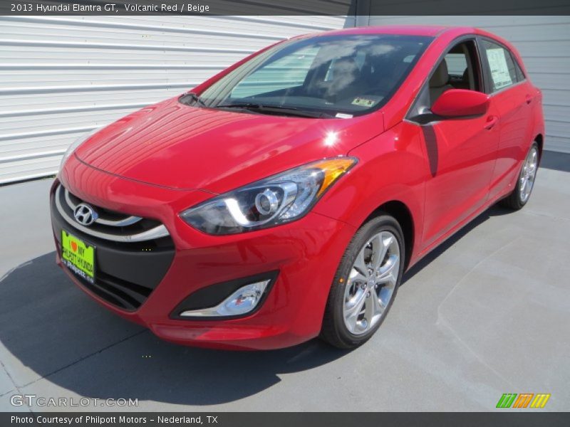 Volcanic Red / Beige 2013 Hyundai Elantra GT