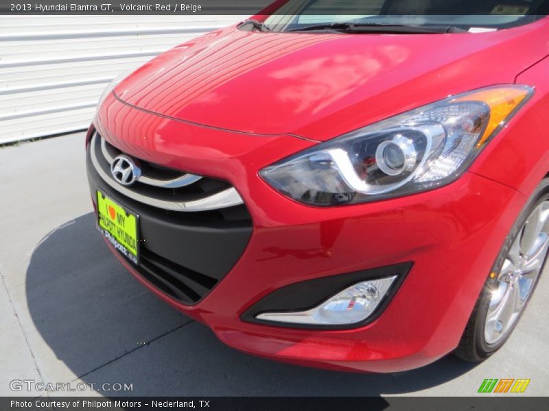 Volcanic Red / Beige 2013 Hyundai Elantra GT