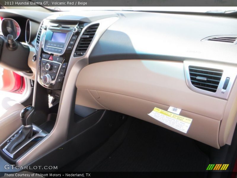 Volcanic Red / Beige 2013 Hyundai Elantra GT