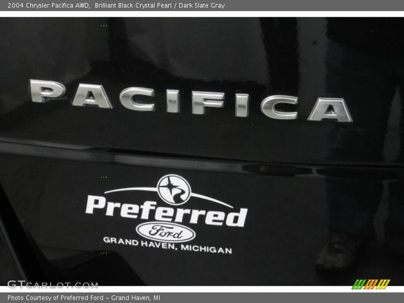 Brilliant Black Crystal Pearl / Dark Slate Gray 2004 Chrysler Pacifica AWD