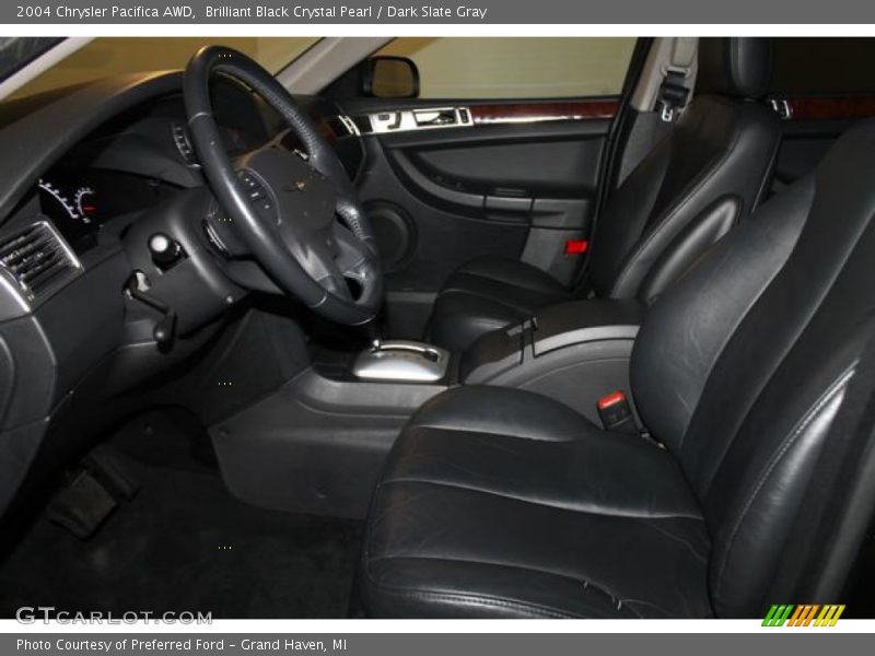 Brilliant Black Crystal Pearl / Dark Slate Gray 2004 Chrysler Pacifica AWD