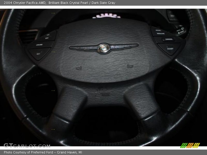 Brilliant Black Crystal Pearl / Dark Slate Gray 2004 Chrysler Pacifica AWD