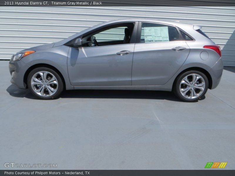 Titanium Gray Metallic / Black 2013 Hyundai Elantra GT