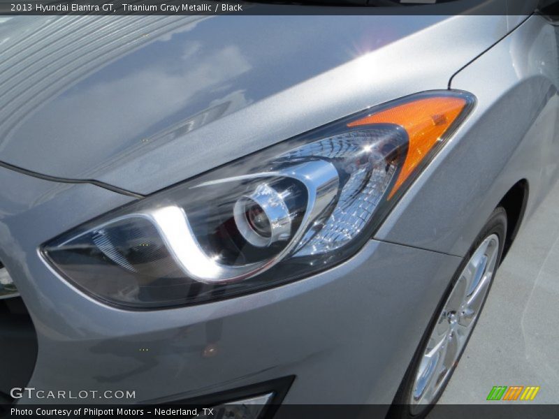 Titanium Gray Metallic / Black 2013 Hyundai Elantra GT