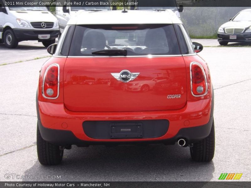 Pure Red / Carbon Black Lounge Leather 2011 Mini Cooper Countryman