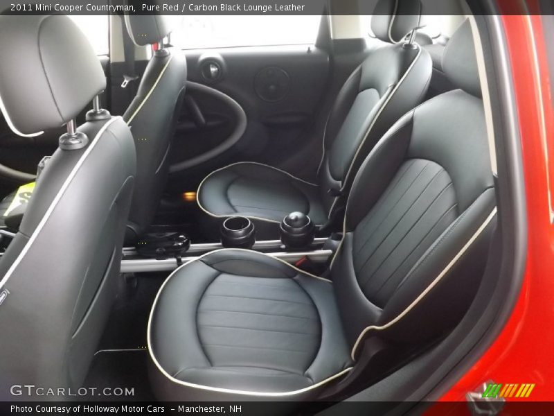 Pure Red / Carbon Black Lounge Leather 2011 Mini Cooper Countryman