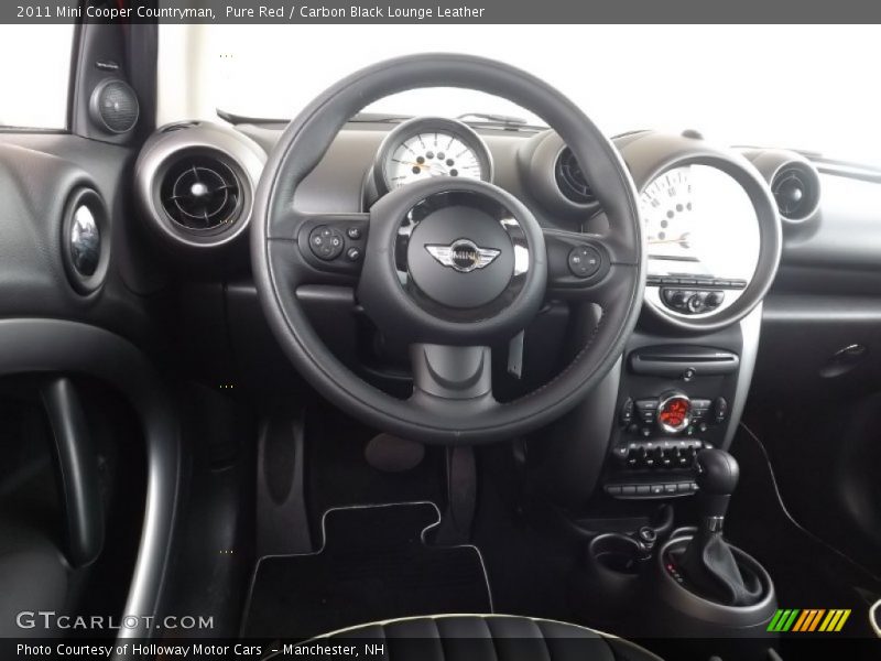 Pure Red / Carbon Black Lounge Leather 2011 Mini Cooper Countryman