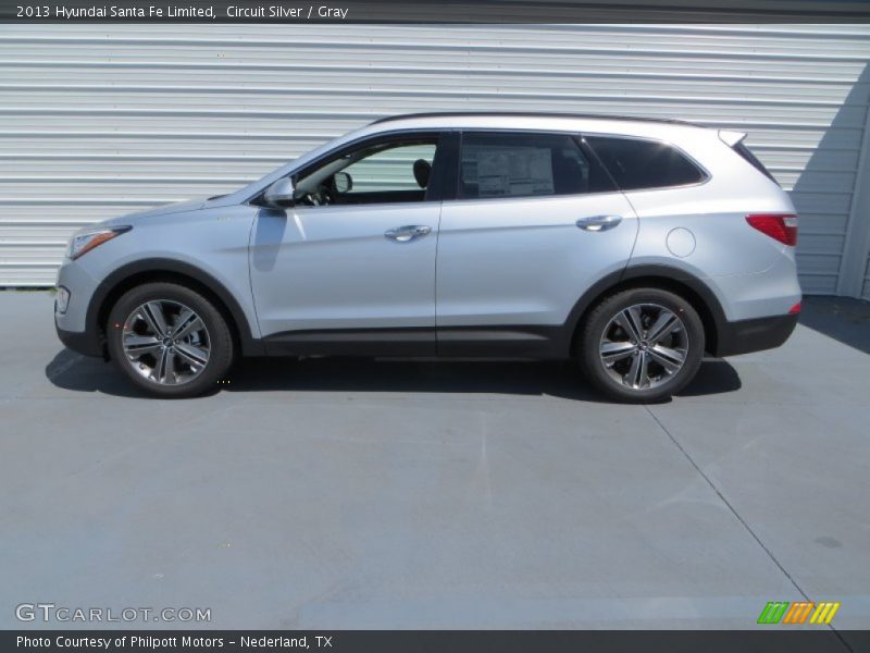 Circuit Silver / Gray 2013 Hyundai Santa Fe Limited