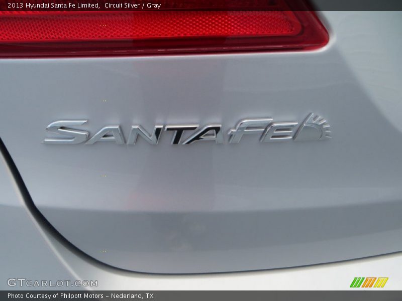 Circuit Silver / Gray 2013 Hyundai Santa Fe Limited