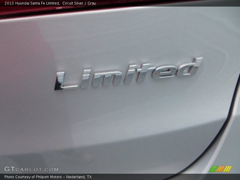 Circuit Silver / Gray 2013 Hyundai Santa Fe Limited