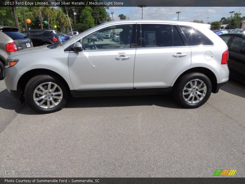 Ingot Silver Metallic / Medium Light Stone 2013 Ford Edge Limited