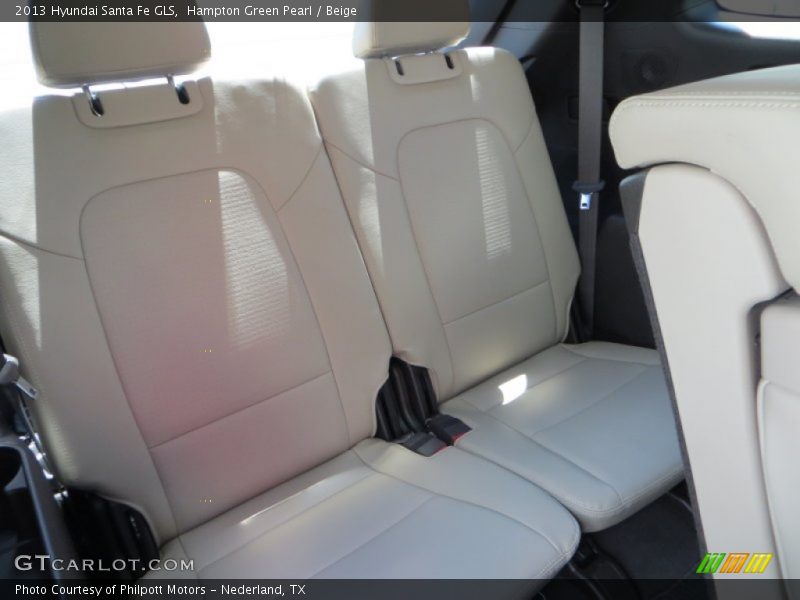Hampton Green Pearl / Beige 2013 Hyundai Santa Fe GLS