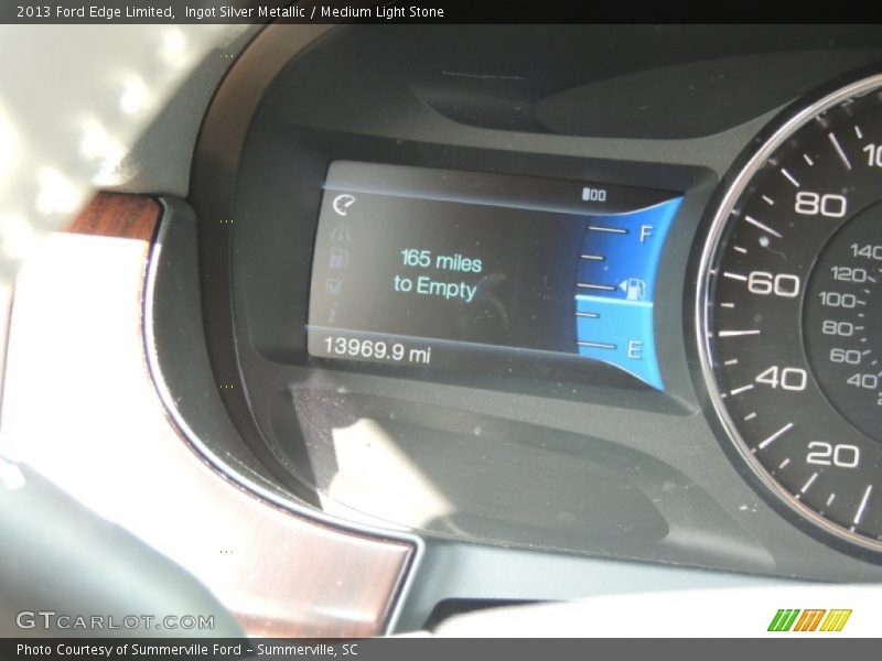 Ingot Silver Metallic / Medium Light Stone 2013 Ford Edge Limited