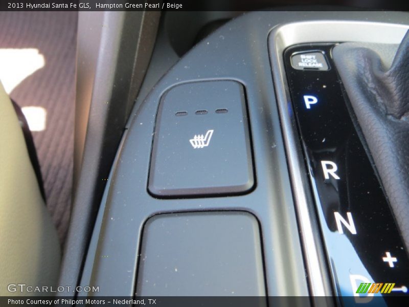 Hampton Green Pearl / Beige 2013 Hyundai Santa Fe GLS