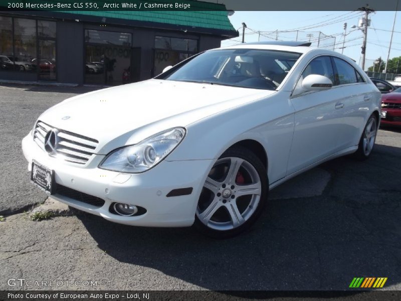 Arctic White / Cashmere Beige 2008 Mercedes-Benz CLS 550