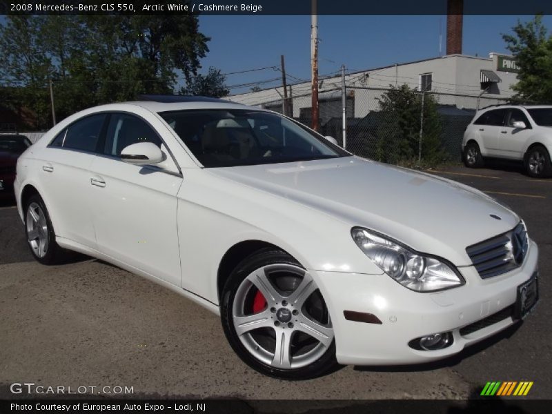 Arctic White / Cashmere Beige 2008 Mercedes-Benz CLS 550