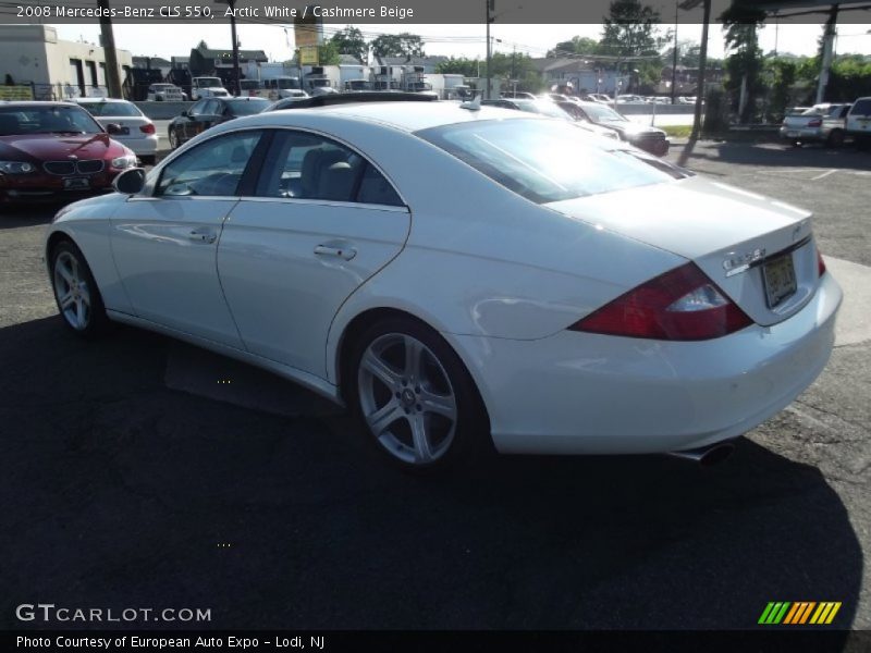 Arctic White / Cashmere Beige 2008 Mercedes-Benz CLS 550