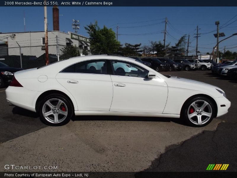 Arctic White / Cashmere Beige 2008 Mercedes-Benz CLS 550