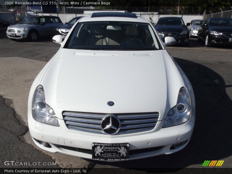 Arctic White / Cashmere Beige 2008 Mercedes-Benz CLS 550