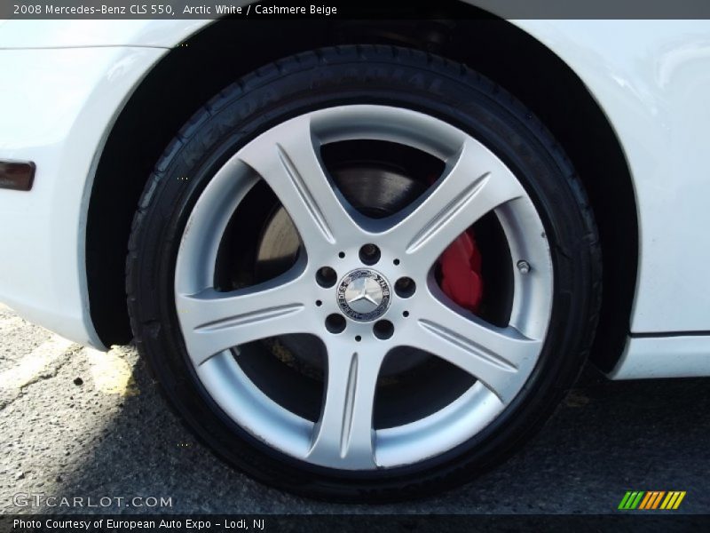 Arctic White / Cashmere Beige 2008 Mercedes-Benz CLS 550