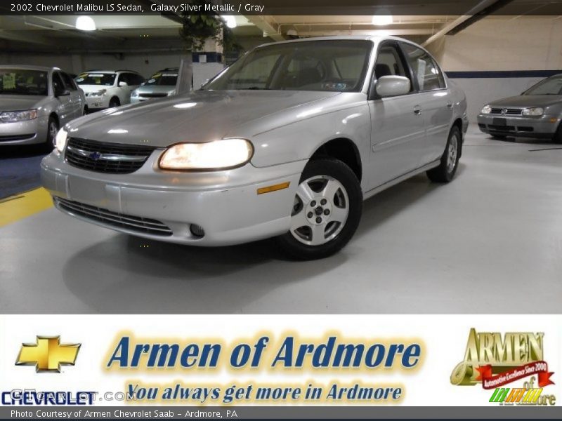 Galaxy Silver Metallic / Gray 2002 Chevrolet Malibu LS Sedan