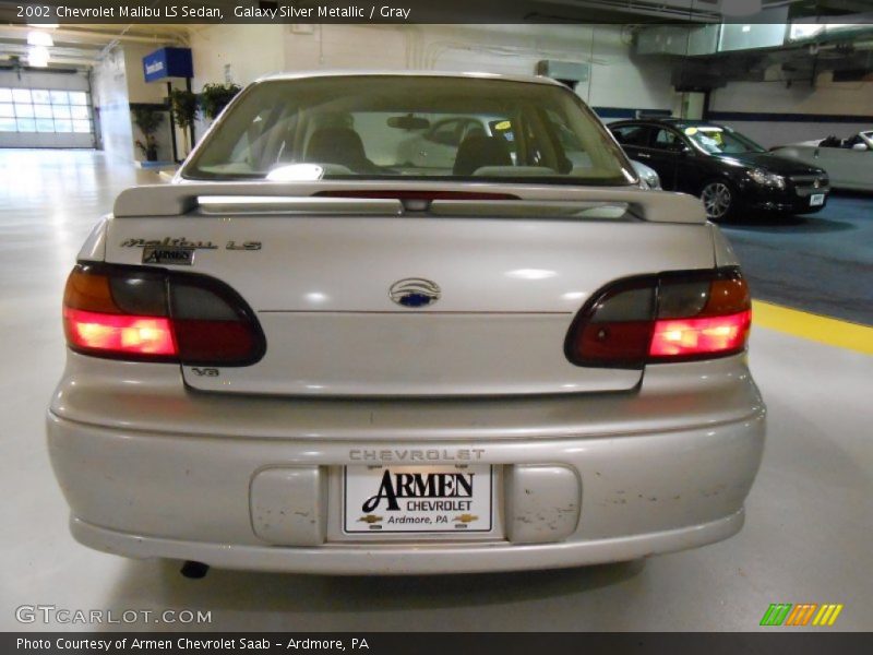 Galaxy Silver Metallic / Gray 2002 Chevrolet Malibu LS Sedan
