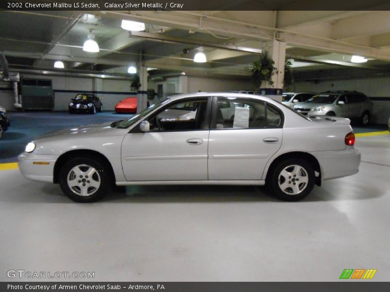 Galaxy Silver Metallic / Gray 2002 Chevrolet Malibu LS Sedan