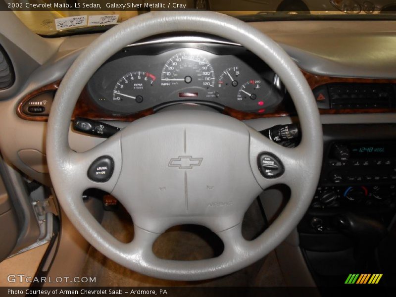 Galaxy Silver Metallic / Gray 2002 Chevrolet Malibu LS Sedan