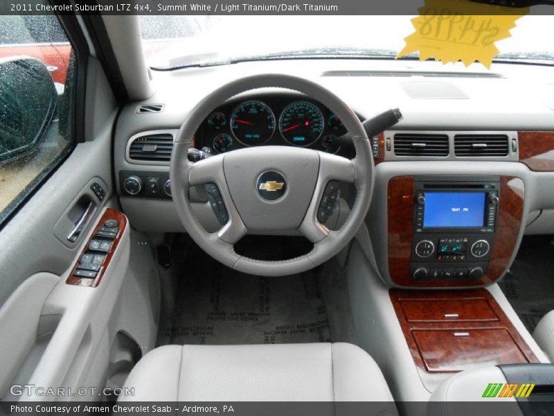 Summit White / Light Titanium/Dark Titanium 2011 Chevrolet Suburban LTZ 4x4