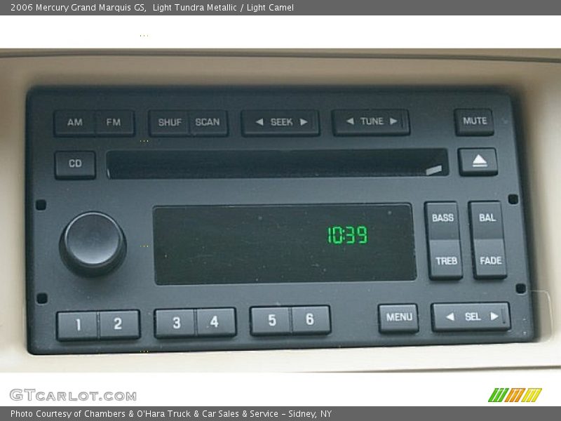 Audio System of 2006 Grand Marquis GS