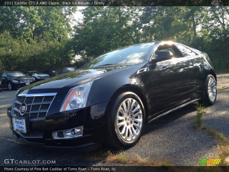 Black Ice Metallic / Ebony 2011 Cadillac CTS 4 AWD Coupe