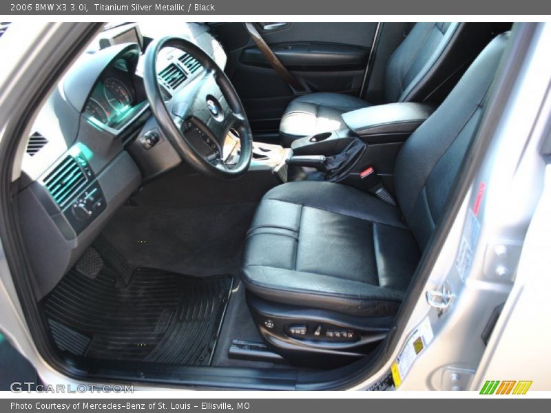 Titanium Silver Metallic / Black 2006 BMW X3 3.0i