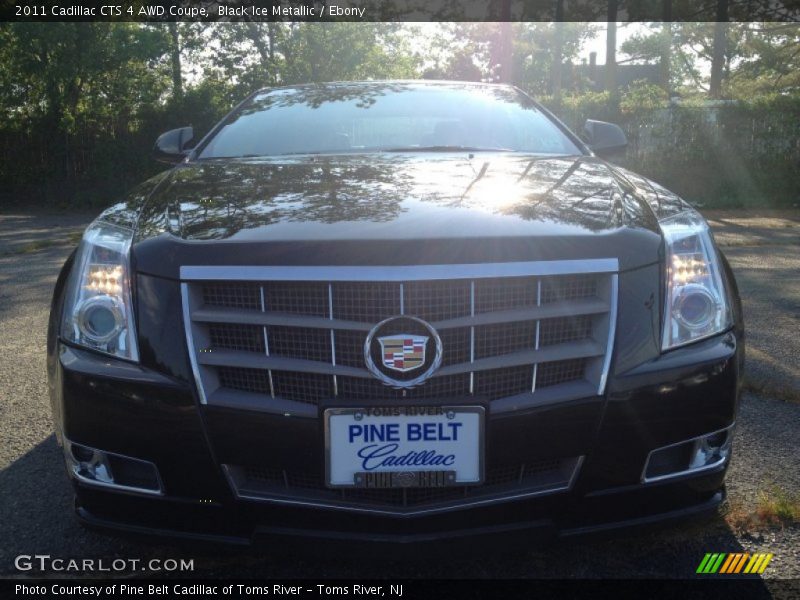 Black Ice Metallic / Ebony 2011 Cadillac CTS 4 AWD Coupe