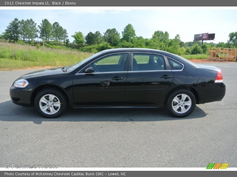 Black / Ebony 2012 Chevrolet Impala LS