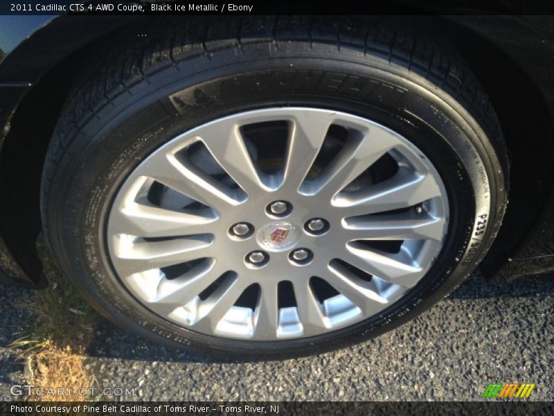 Black Ice Metallic / Ebony 2011 Cadillac CTS 4 AWD Coupe
