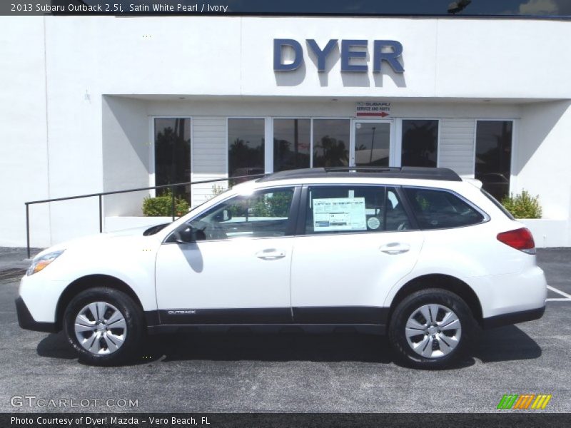 Satin White Pearl / Ivory 2013 Subaru Outback 2.5i