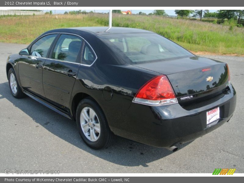 Black / Ebony 2012 Chevrolet Impala LS