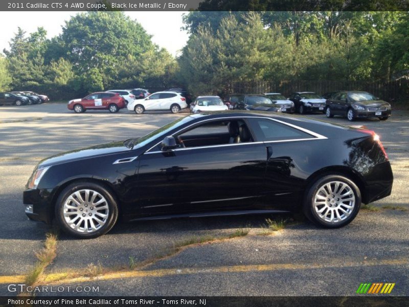Black Ice Metallic / Ebony 2011 Cadillac CTS 4 AWD Coupe