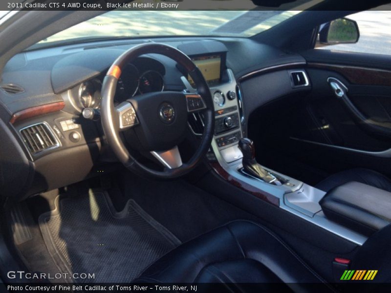 Black Ice Metallic / Ebony 2011 Cadillac CTS 4 AWD Coupe