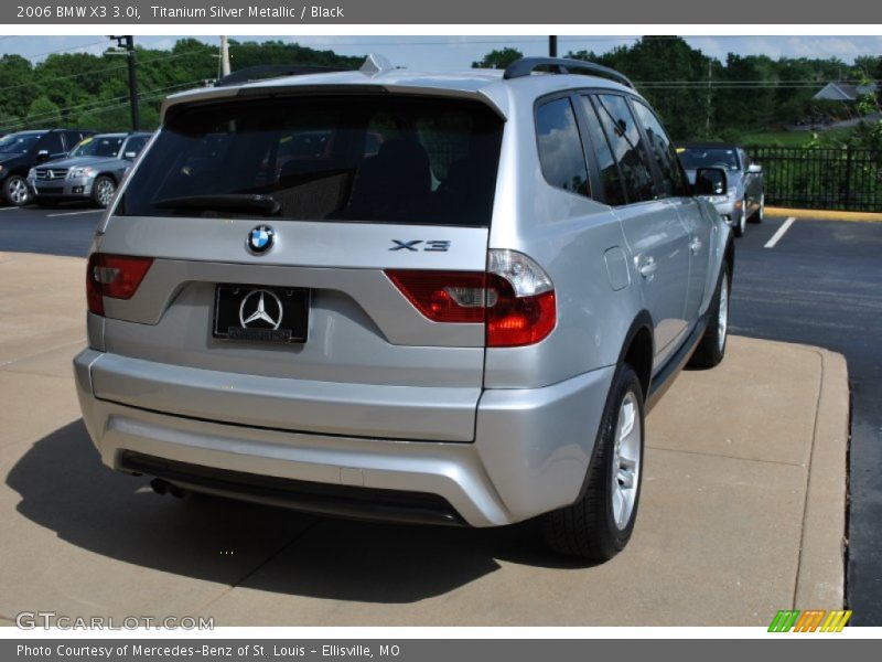 Titanium Silver Metallic / Black 2006 BMW X3 3.0i